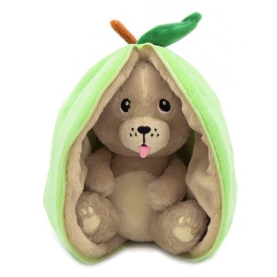 Flipetz Peluche 2 en 1 - Chien & Pomme