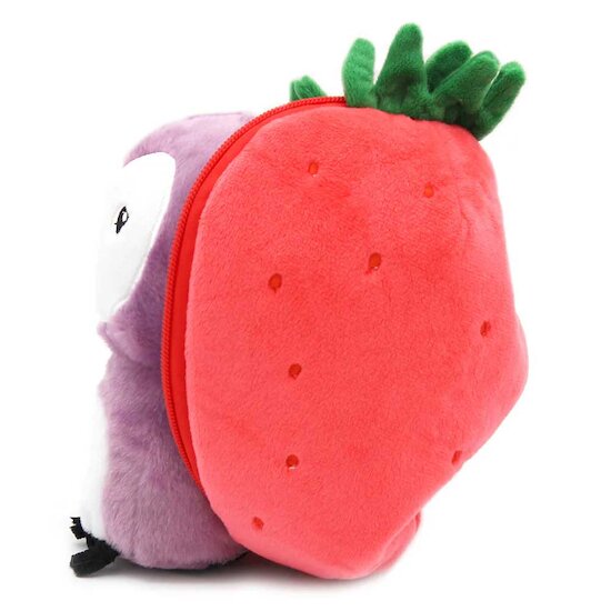 Flipetz Peluche 2 en 1 - Chouette & Fraise