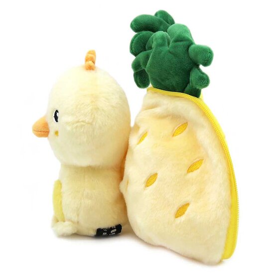 Flipetz Peluche 2 en 1 - Poussin & Ananas