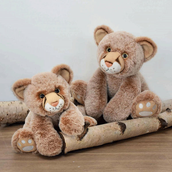 Peluche Bébé Lion Marron - 18 cm