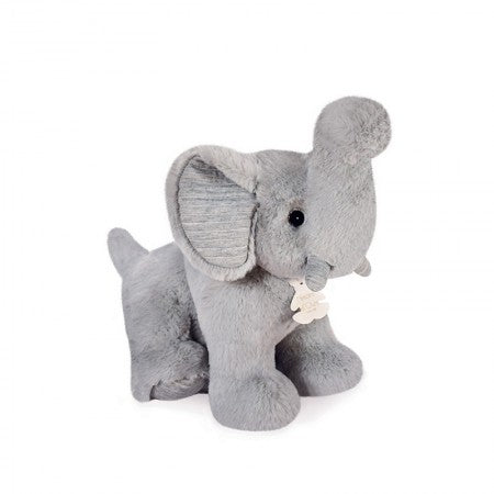 Peluche éléphant Gris - Preppy Chic- 35 cm